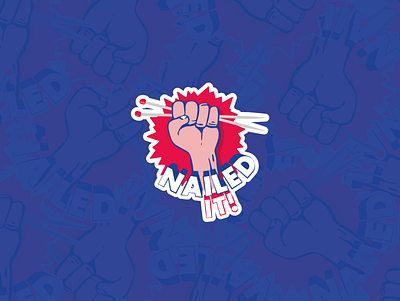 Nailed it! adobe ai design graphic illustration illustrator logo vector