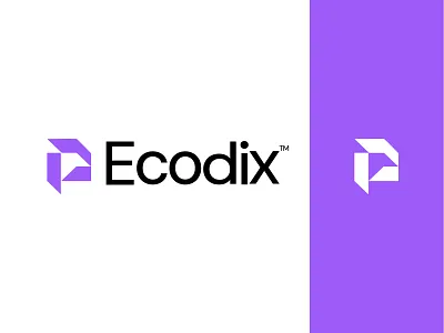 Ecodix logo designe branding creative creative logo design e logo graphic design identity letter p logo lettermark logo logo mark minimalist minimalist logo modern logo p letter professional logo symbol tech logo vector verification