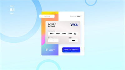 Credit Card Checkout adobe xd card checkout design payment form ui ui design ux web