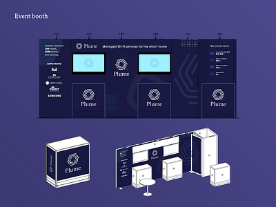 Plume Event Booth Design booth conference event event branding innovation smart home tech wifi