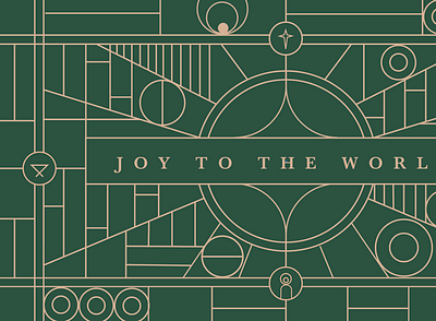 Joy to the World advent christmas design illustration