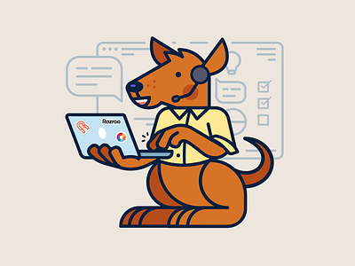 The Software Consultant (3/3) animal animals computer consultant design icon icons illustration kangaroo kangaroos laptop lightbulb logo machine screen shirt software stickers tech technology