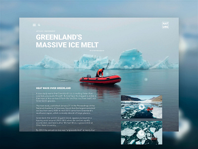 Ice melt concept creative design digital design minimal minimalist ui ux web web design