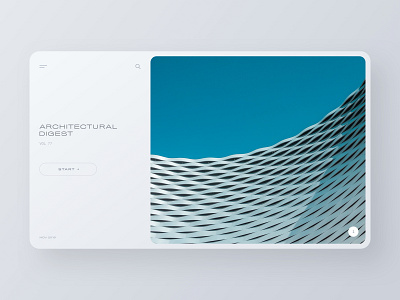 Architectural Digest app blog clean minimal portfolio ui web