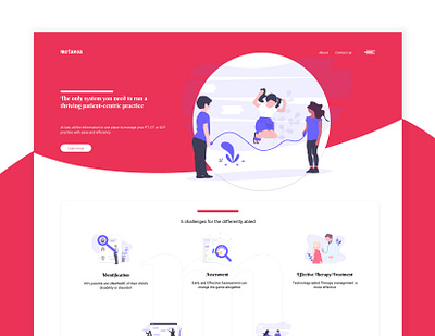 Landing Page | Metanoa adobe xd concept design illustration illustrations illustrator ui design user experience design ux designer website website design