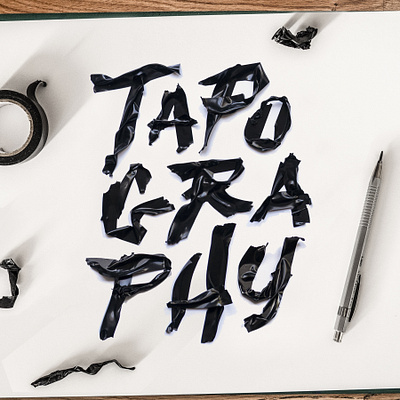 Tapography design graphic handlettering handmade illustration lettering logo type type art typo typography