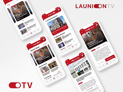 UI Design LAUNION.TV appdesign branding logo uidesign webapp webdesign