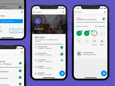Reimagined Language Course Overview animation course dashboard languages launch learning lessons mango overview rebrand redesign update