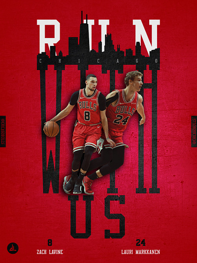 NBA #DynamicDuo - Chicago Bulls 19/20 basketball graphic basketball poster chicago bulls design graphic design graphic poster illustrator nba graphic nba poster photoshop sports graphic sports poster typography