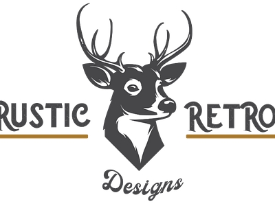 Rustic Retro Deer Logo