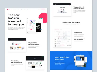 InVision Cloud migration landing page content design copywriting landing page ux writing