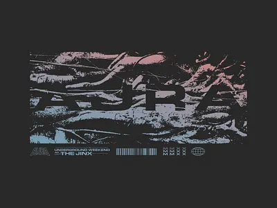 Aura Fest design graphic design illustration print design typetreatment