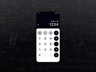 Daily UI 004 - Calculator app appdesign appdesigner daily ui dailyui dailyui004 dailyuichallenge design ui ux