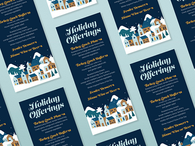 Holiday Menu design flat illustration layout layoutdesign menu menu card menu design restaurant vector