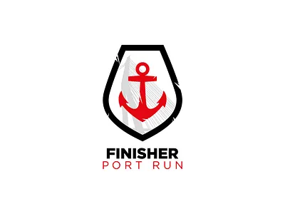 Port Run Logo Medal bold branding finalist logo logo designer logodesign logos mark medal medalist mockup run running sport sportif thicklines
