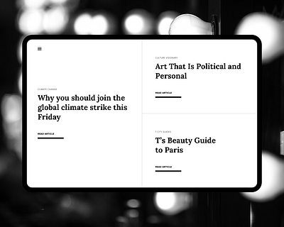 Newspaper Concept iPad newsapp
