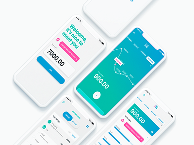 Mr Wallet aplication app colors design flat minimal mobile app ui uimobile ux