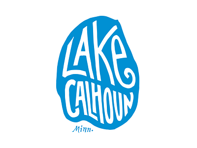 Lake Calhoun apparel fishing hand lettering handlettering illustration lake lake calhoun minnesota outdoors shirt t shirt