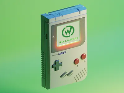 Gameboy Render 3d blender blender3d isometric product render