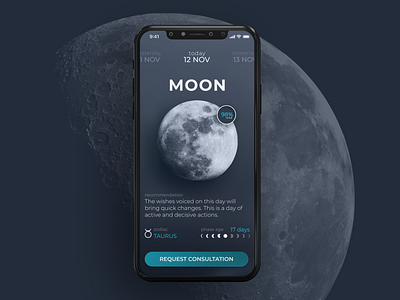 Astrology App app app design astro astrology dark dark app dark ui design design app digital galaxy horoscope moon planet space ui uidesign