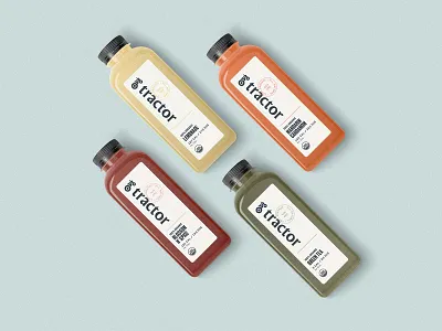 Tractor Beverage Co. Bottles beverages branding packaging print tractor