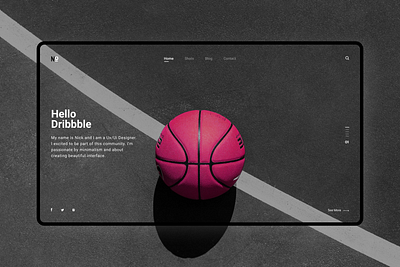 Hello, Dribbble! 1 Invite! clean design firstshot hello dribble invite invite dribbble invite giveaway minimal minimalism ui ux web web design