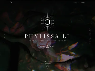 Portfolio 2 abstract branding dark design desktop floral flowers font gothic graphic inspiration logo mobile portfolio typography ui website