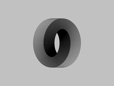 Infinite O font infinite infinity lettering line lineart lines minimal simple typography typography art