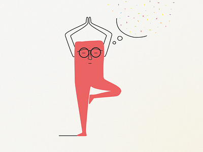 Yoga helps, vermouth helps better. adobe illustrator characterdesign design doodle flat gradients graphicdesign illustration illustrator minimal vector