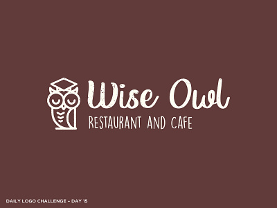 Logo Challenge 15 - Handwritten Font branding dailylogochallenge design logo owl vector