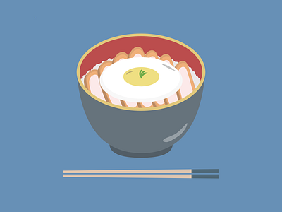 Katsudon design flatdesign illustration sketch vector vector illustration vectorart visual design