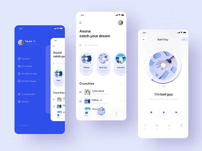 11.14 Simple music interface appreciation branding flat ui 应用