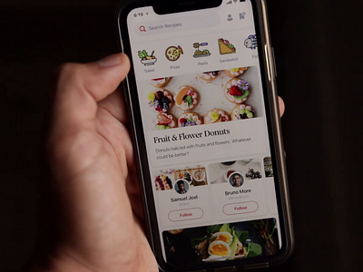 Recipe Mobile App animation app apple gif interaction ios iphone mobile product design recipe ui ux video