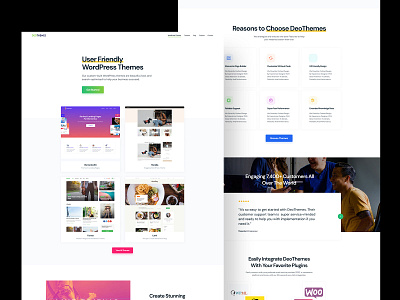 DeoThemes Website Redesign clean deothemes modern redesign ui website