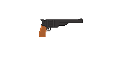 pixel revolver pixel art