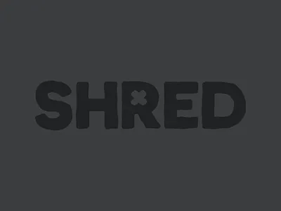 Shred Logo branding game logotype snowboarding video