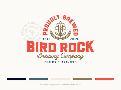 Branding | Bird Rock Brewing Co. Collection No.1 badge design beer beer branding beer can beer label beer label design braanding design brand identity branding brewery brewery branding design exploration freelance illustrator typography vector visual brand