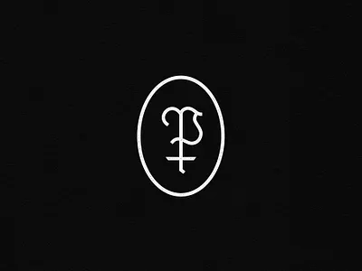 Phantom Terminal Monogram blackletter brand branding design lettering logo monogram type typography vintage