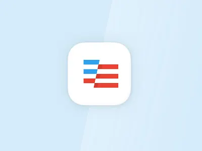 Daily UI 05 — App Icon 005 american app icon brand daily ui flag illustration ios logo mobile sketch vector voting app