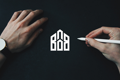 bab branding design flat icon illustration illustrator logo typography vector web