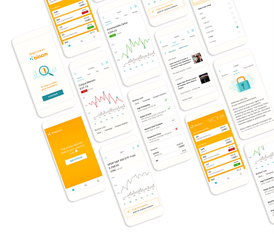 Bloom case study cover image app design branding case study design fintech illustration investing logo product design ui ux visual design