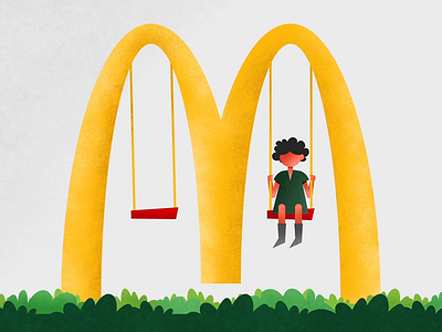 Happy Children's Day adobe aftereffects adobe photoshop cc animation branding childrens illustration childrensday design dynamic flat icon illustration mcdonald mcdonalds minimal swing typeface typography