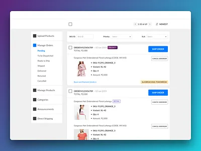 Order Management Panel (WIP) dashboard dashboard design dashboard ui design ecommerce order details order fulfilment order management panel panel design ui ui ux ui design ui ux design uidesign ux ux design visual design