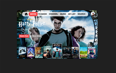 DailyUI025 TV App daily 100 challenge dailyui dailyui025 design movie tv app tv series tv show ui webdesign