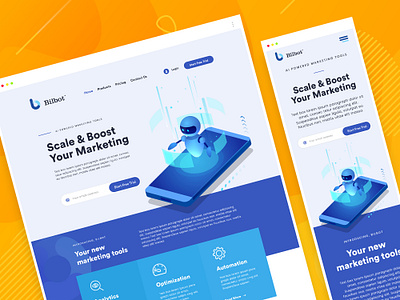 AI based service - landing page design ai app landing page artificial intelligence clean website creative creative landing page creative web design creative website landing page landingpage marketing agency modern website saas saas landing page web design web illustration webdesign website