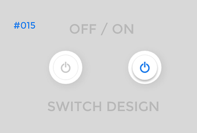 Off / On Switch Design 015 adobexd daily 100 challenge dailyui design ui