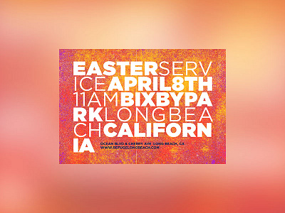 easter advert card celebration church design info leaflet ministry photoshop type