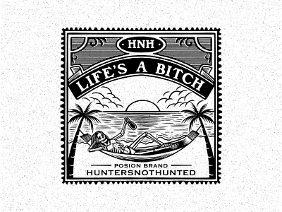 LIFE'S A BITCH apparel branding clothing design graphicdesign illustration logo poison portofolio streetwear typography vector