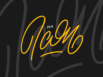 Icon 2K19 calligraphy design hand lettering illustration ipad pro ipad pro art lettering procreate type design typography