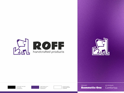 ROFF - Logo animal brand brand identity brandidentity branding dog identity logo mark symbol